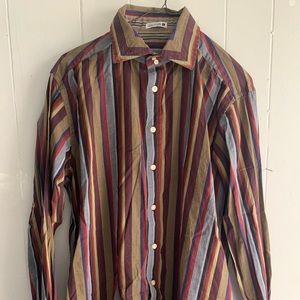 Robert Graham Button Down Dress Shirt Large